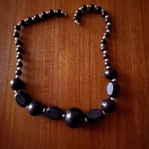 Black Wooden Necklace